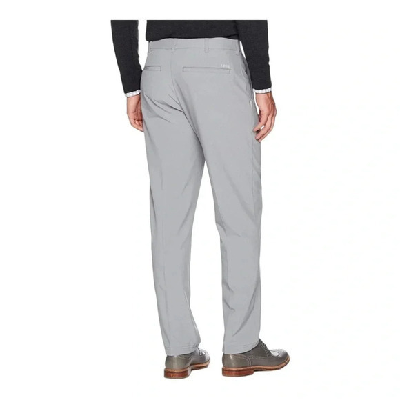 IZOD MEN'S GOLF PANTS SWING FLEX CLASSIC FLAT FRONT GRAY STRETCH SIZE 34… - Picture 2 of 8